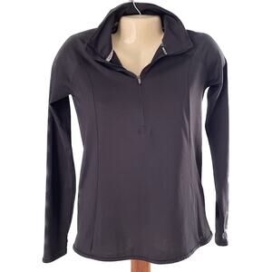 Under Armour Half Zip Pullover Black Active Running Womens Size X-Small